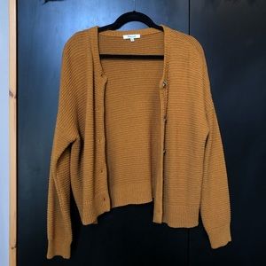 Madewell Mustard Yellow Cardigan